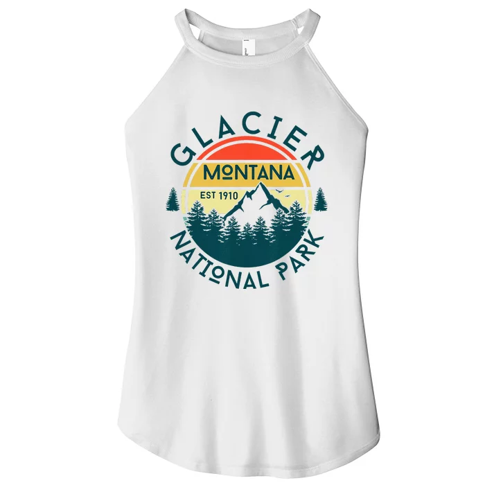 Glacier National Park Montana Hiking Nature Outdoors Women’s Perfect Tri Rocker Tank