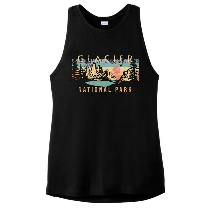 Glacier National Park Ladies Tri-Blend Wicking Tank