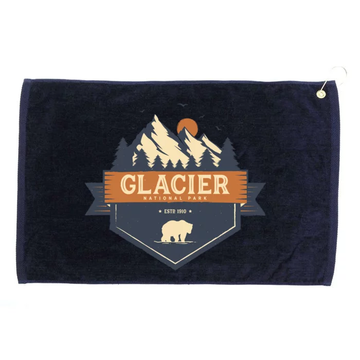 Glacier National Park Montana Mountain Great Gift Grommeted Golf Towel