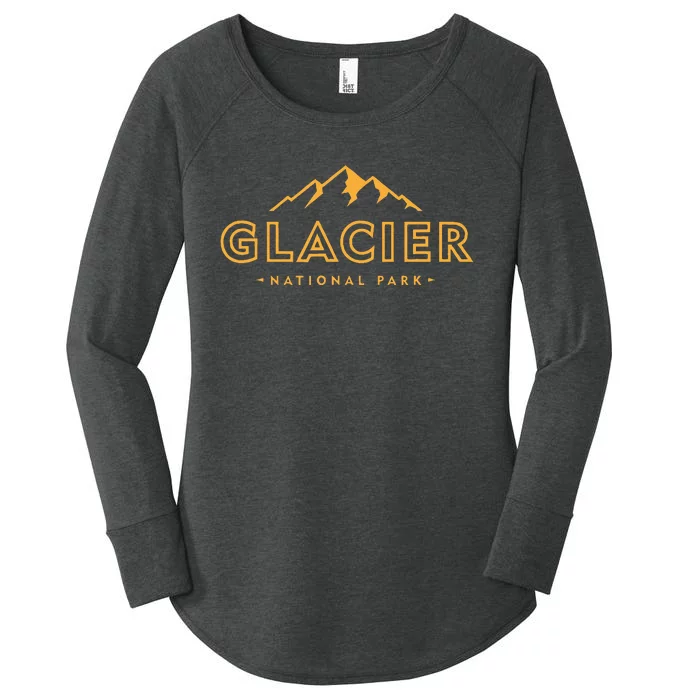 Glacier National Park Montana Hiking Souvenir Women's Perfect Tri Tunic Long Sleeve Shirt