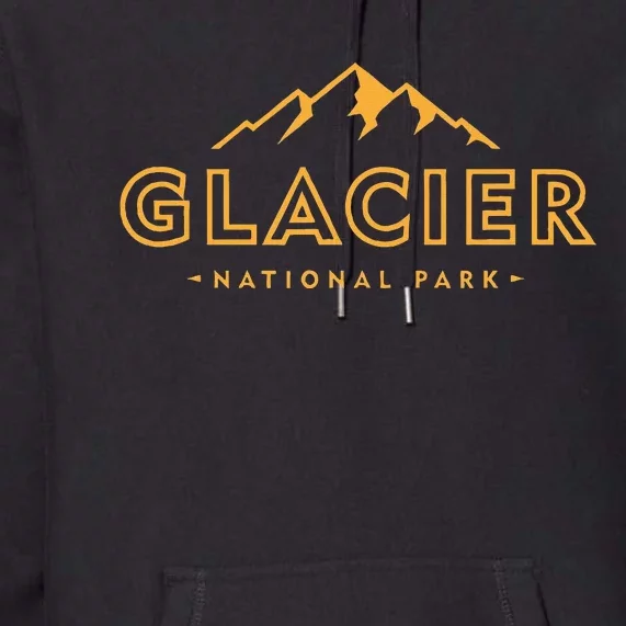 Glacier National Park Montana Hiking Souvenir Premium Hoodie