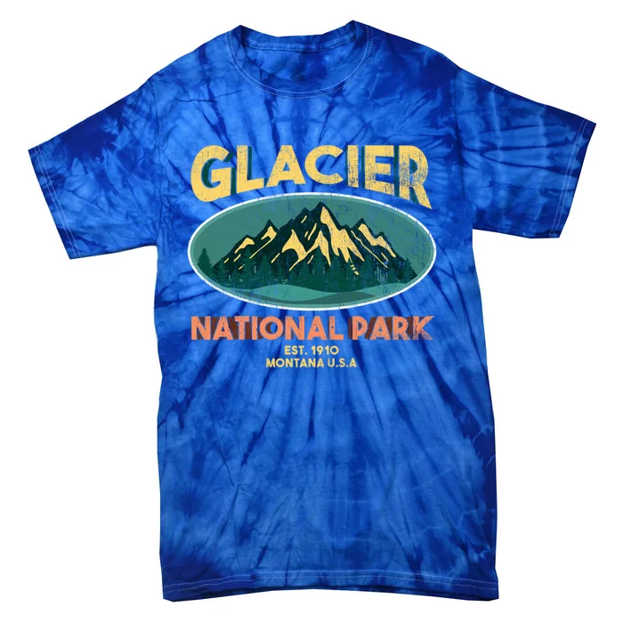 Glacier National Park Montana Mountains Gift Tie-Dye T-Shirt