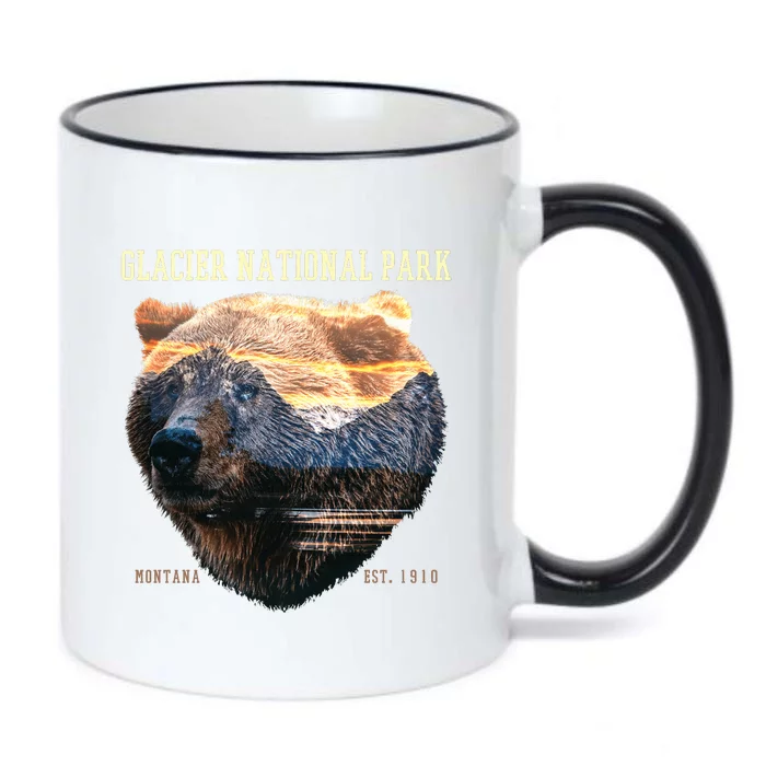 Glacier National Park Black Color Changing Mug