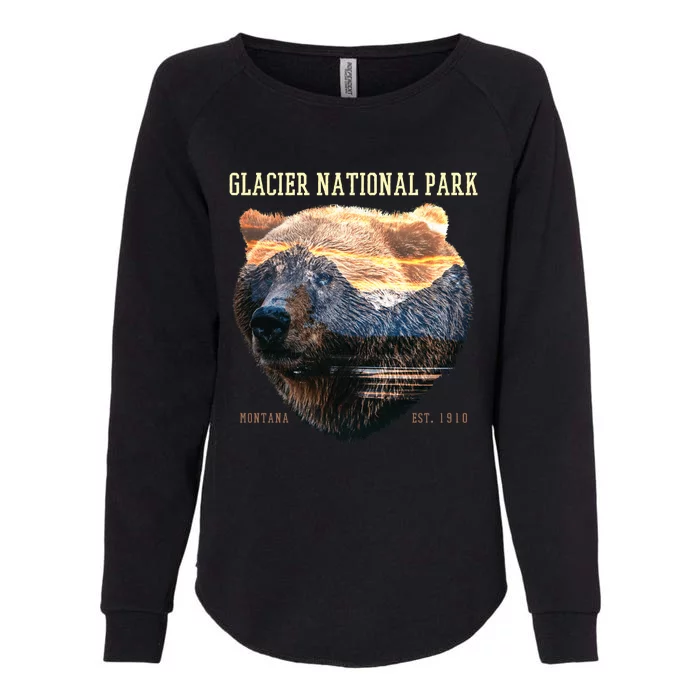 Glacier National Park Womens California Wash Sweatshirt