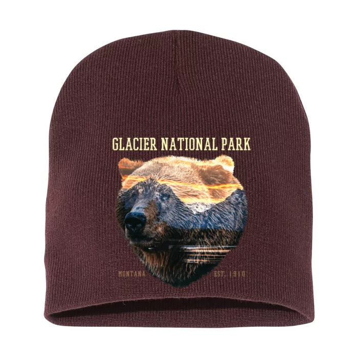 Glacier National Park Short Acrylic Beanie