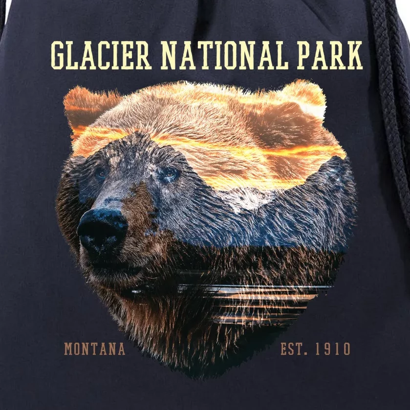 Glacier National Park Drawstring Bag