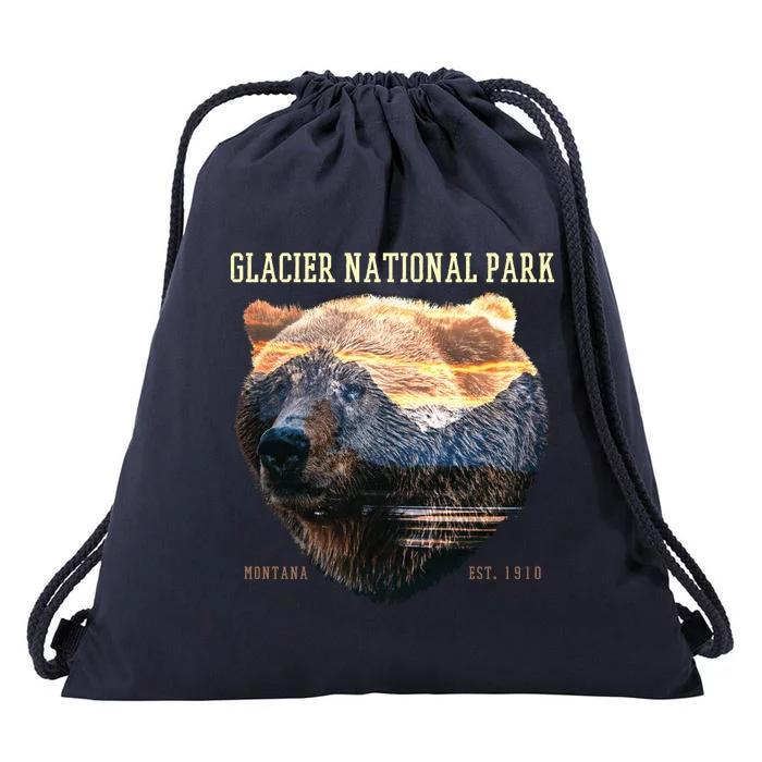 Glacier National Park Drawstring Bag