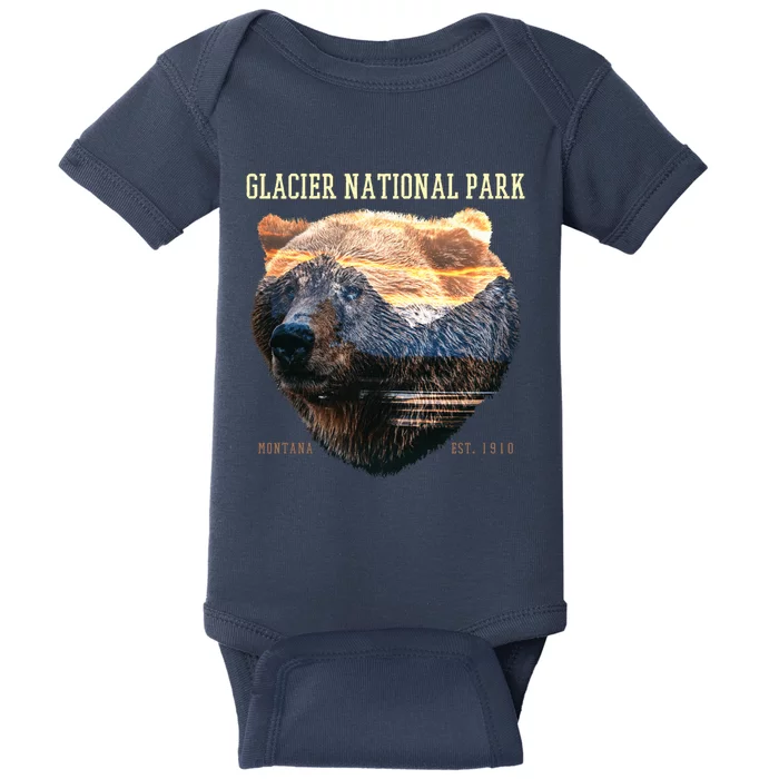 Glacier National Park Baby Bodysuit