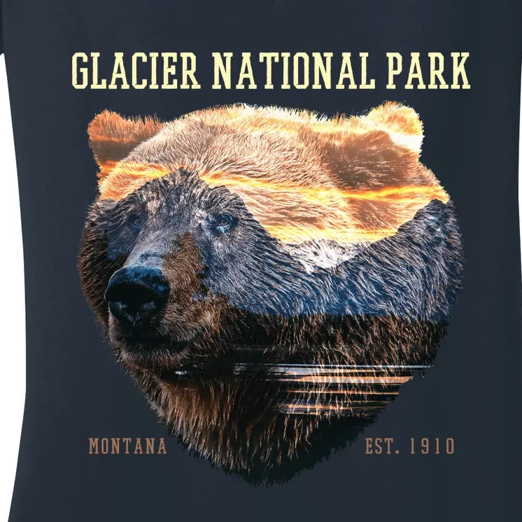 Glacier National Park Women's V-Neck T-Shirt