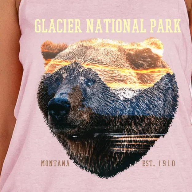 Glacier National Park Women's Knotted Racerback Tank