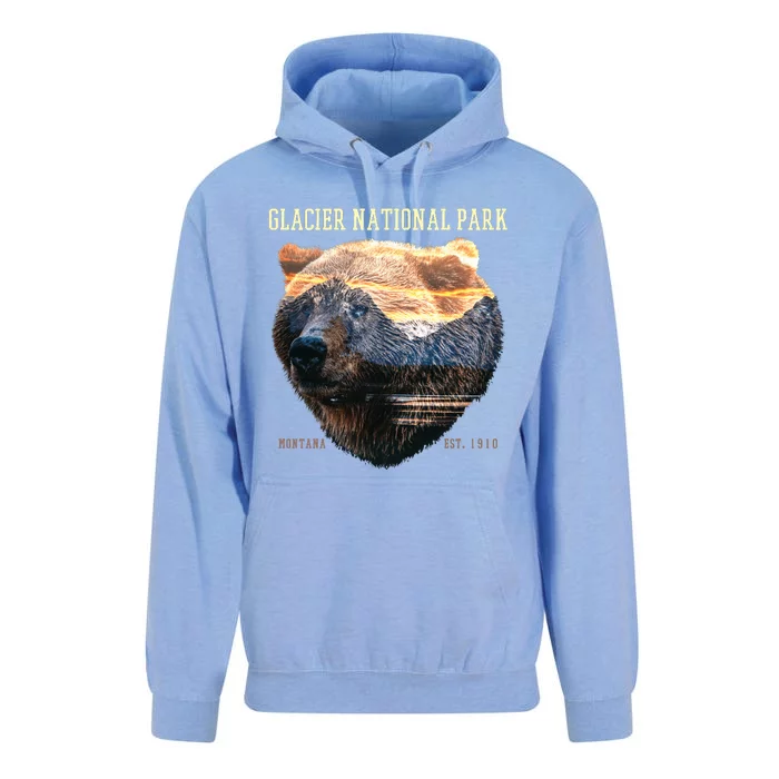 Glacier National Park Unisex Surf Hoodie