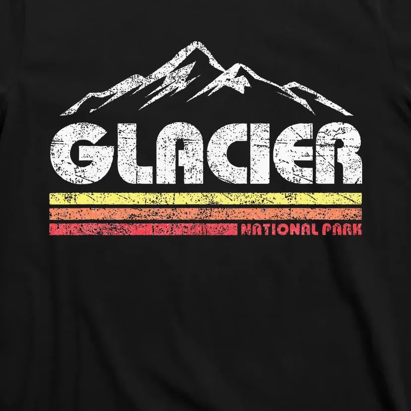 Glacier National Park Retro Mountain Souvenir T-Shirt