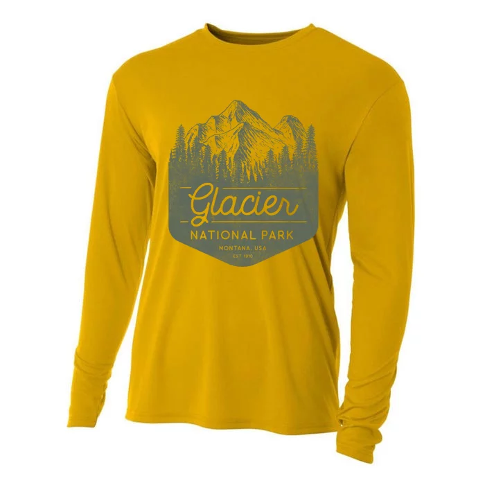 Glacier National Park Hoodie - Montana Vacation Cooling Performance Long Sleeve Crew