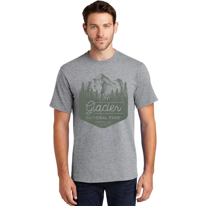 Glacier National Park Hoodie - Montana Vacation Tall T-Shirt