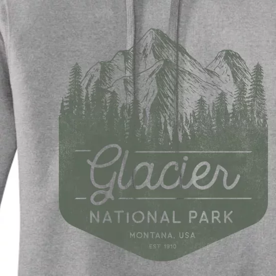 Glacier National Park Hoodie - Montana Vacation Women's Pullover Hoodie