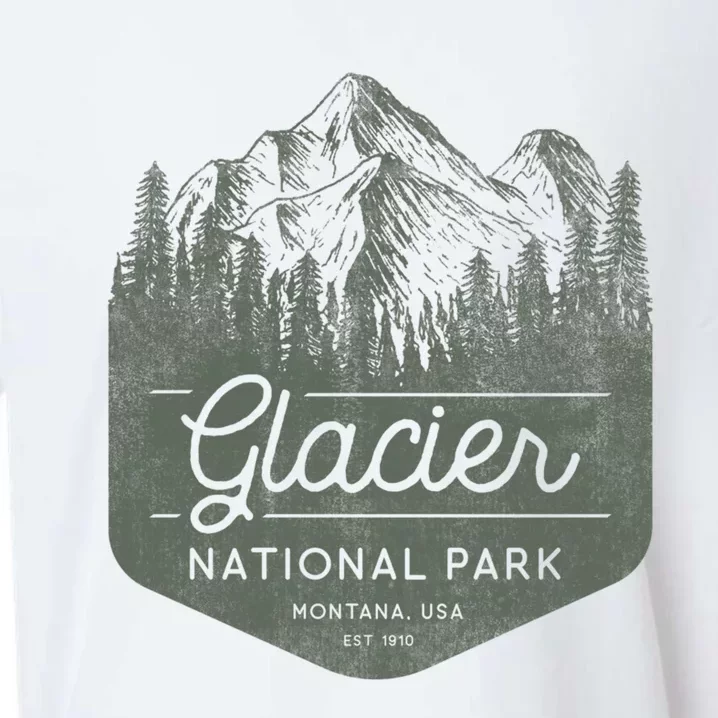 Glacier National Park Hoodie - Montana Vacation Sueded Cloud Jersey T-Shirt