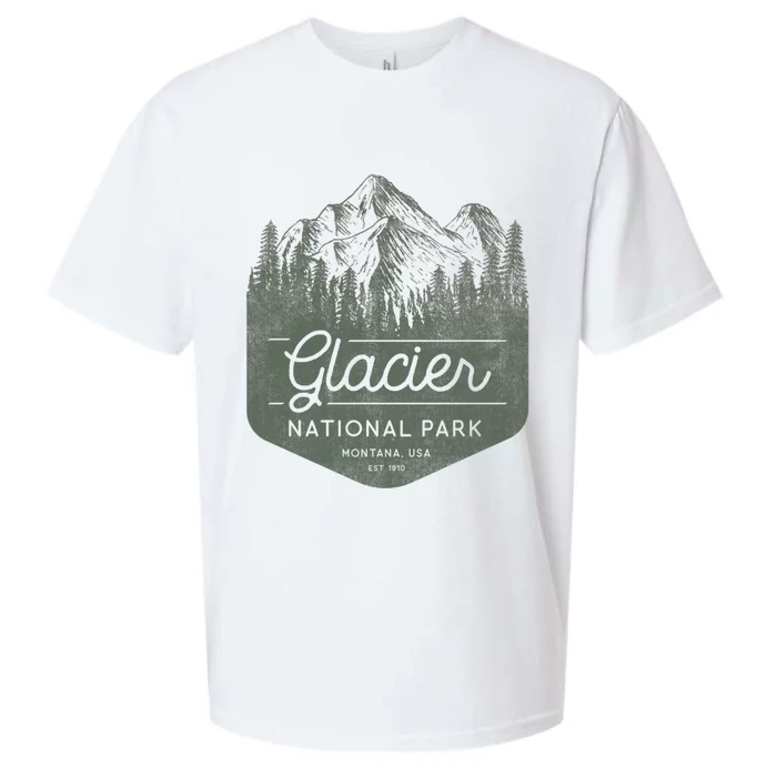 Glacier National Park Hoodie - Montana Vacation Sueded Cloud Jersey T-Shirt