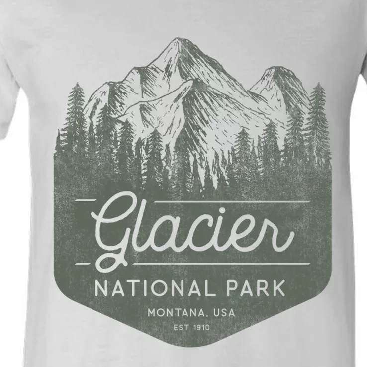 Glacier National Park Hoodie - Montana Vacation V-Neck T-Shirt