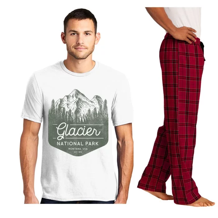 Glacier National Park Hoodie - Montana Vacation Pajama Set