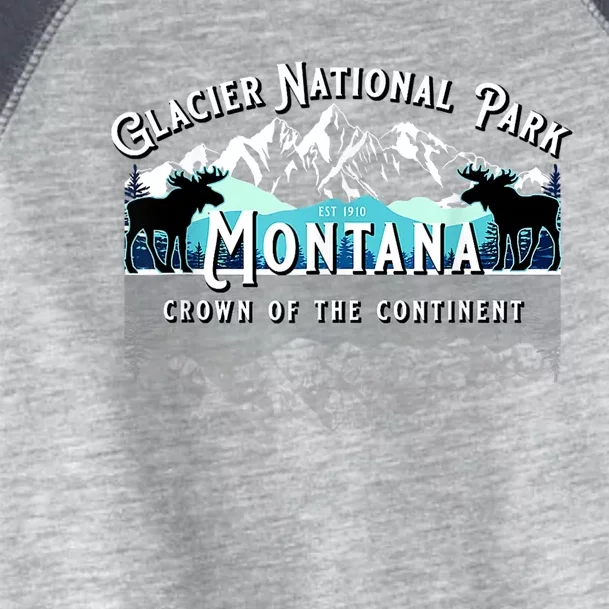 Glacier National Park Montana Moose Hiking Camping Souvenir Toddler Fine Jersey T-Shirt