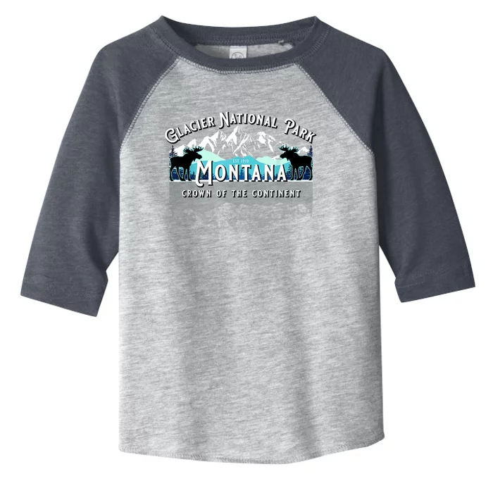 Glacier National Park Montana Moose Hiking Camping Souvenir Toddler Fine Jersey T-Shirt