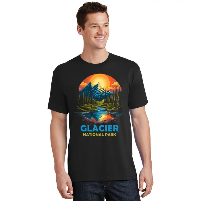 Glacier National Park Montana Mountains Trip T-Shirt