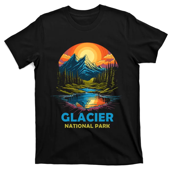 Glacier National Park Montana Mountains Trip T-Shirt