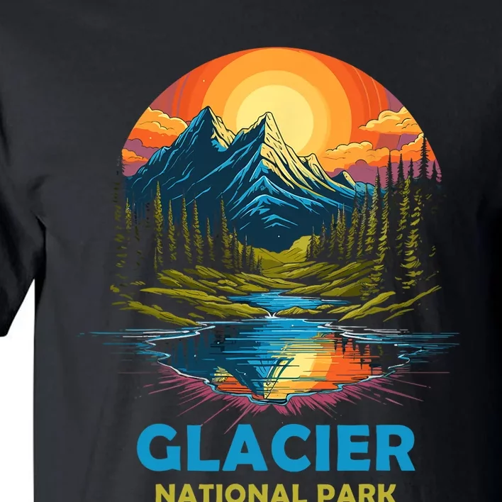 Glacier National Park Montana Mountains Trip Tall T-Shirt