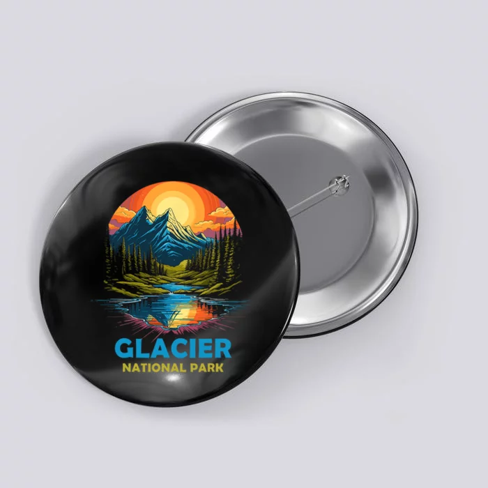 Glacier National Park Montana Mountains Trip Button