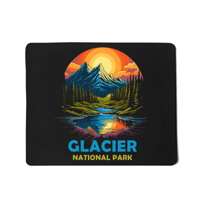 Glacier National Park Montana Mountains Trip Mousepad