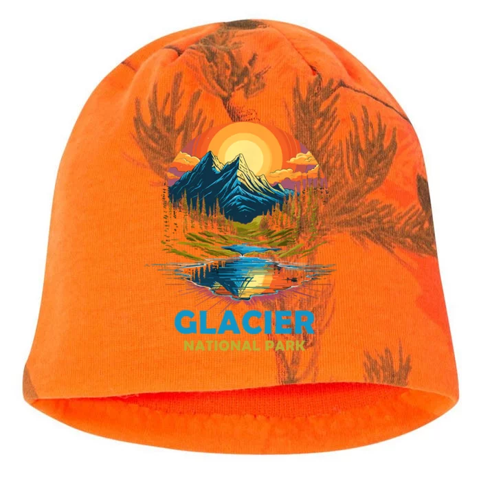 Glacier National Park Montana Mountains Trip Kati - Camo Knit Beanie