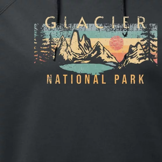 Glacier National Park Performance Fleece Hoodie