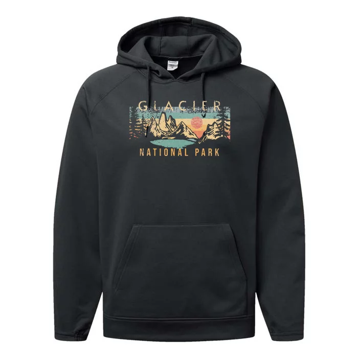 Glacier National Park Performance Fleece Hoodie