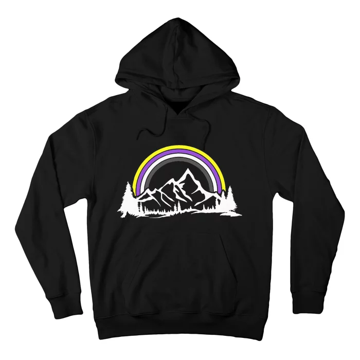 Gender Nonbinary Pride Hiking Camping Backpacking LGBT Hoodie