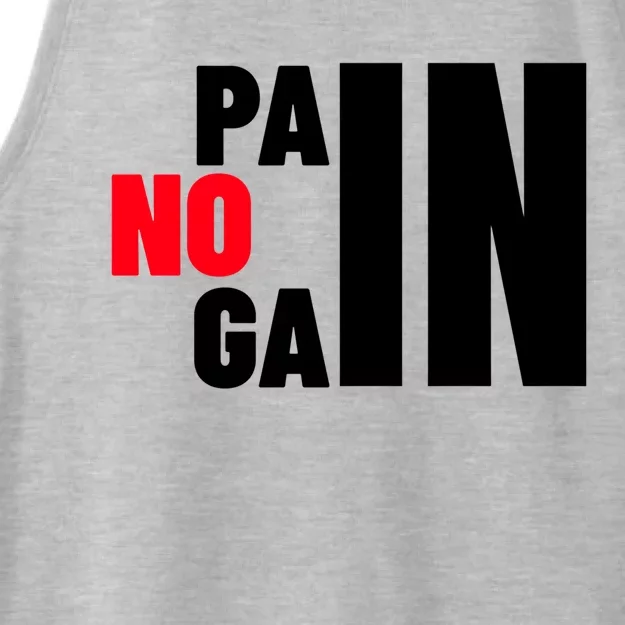 Gym No Pain No Gain Workout Cute Gift Ladies Tri-Blend Wicking Tank