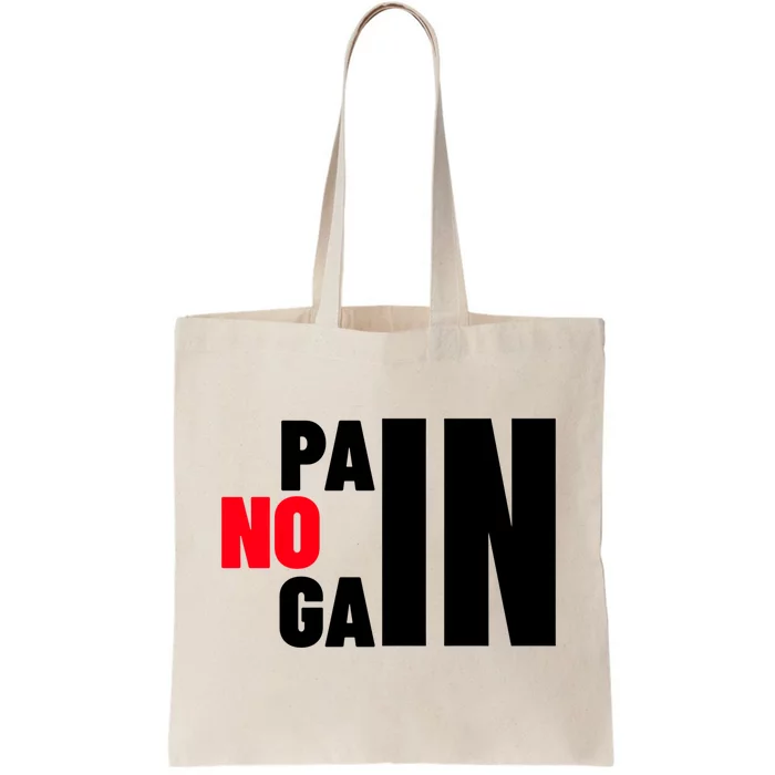 Gym No Pain No Gain Workout Cute Gift Tote Bag