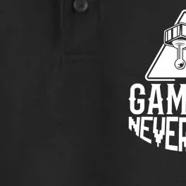 Gamers Never Quit Dry Zone Grid Performance Polo