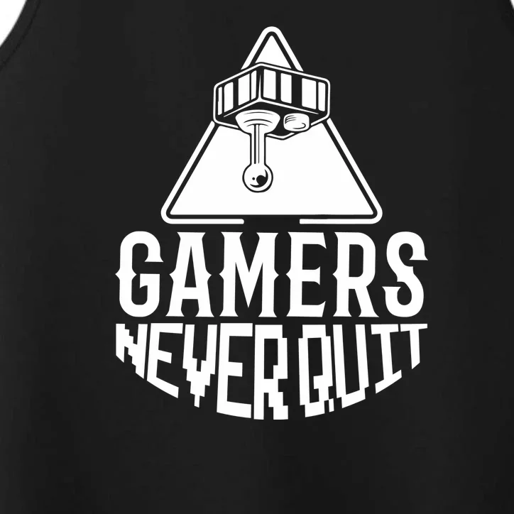 Gamers Never Quit Performance Tank