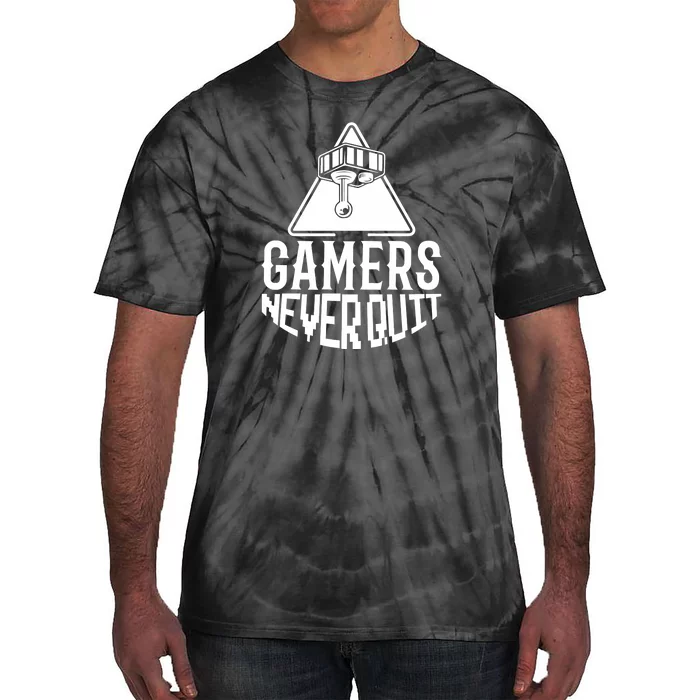 Gamers Never Quit Tie-Dye T-Shirt