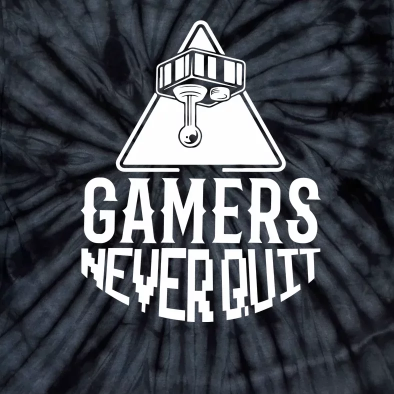 Gamers Never Quit Tie-Dye T-Shirt