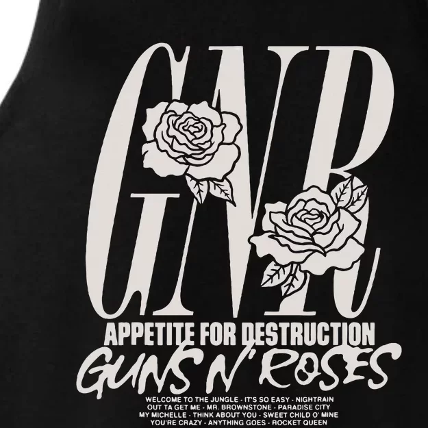 G.Uns N R.Oses Appetite Tracks Ladies Tri-Blend Wicking Tank