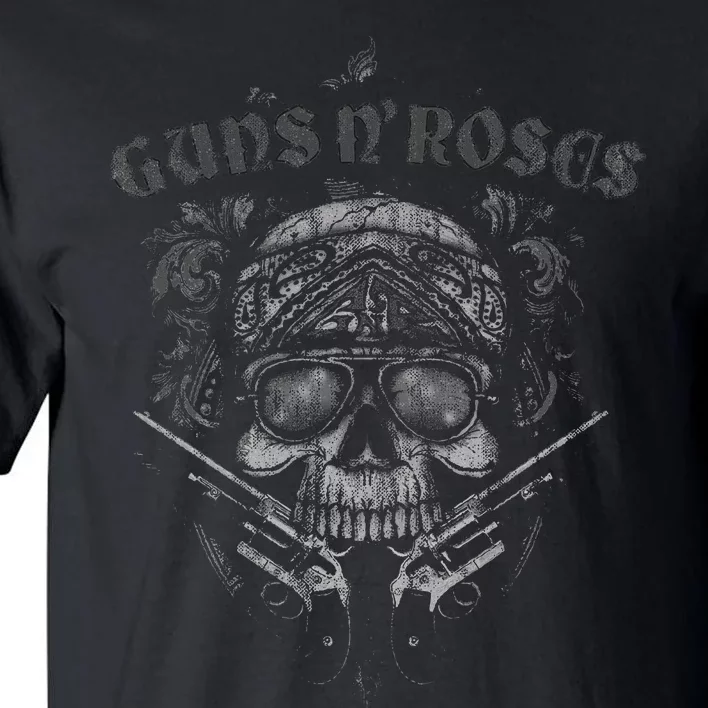 G.U.N..S. N. .R.O.S.E.S Skull Guns Bandanna Tall T-Shirt