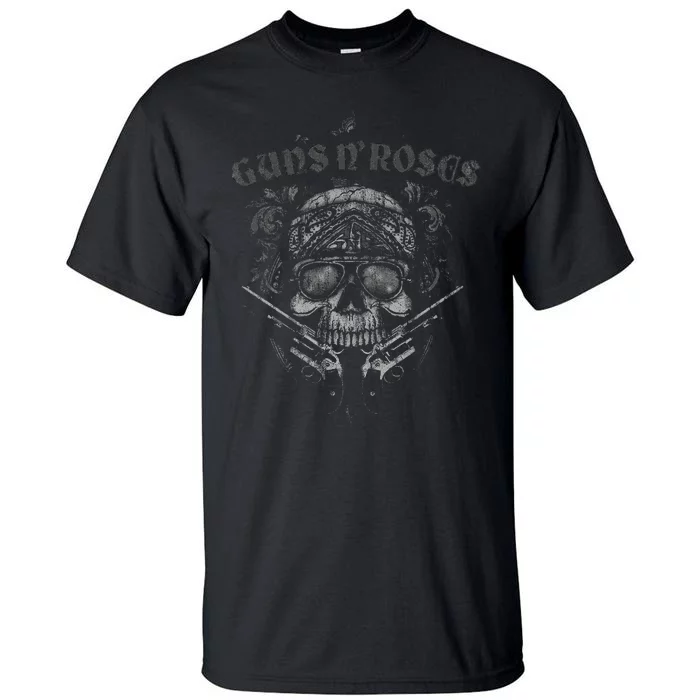 G.U.N..S. N. .R.O.S.E.S Skull Guns Bandanna Tall T-Shirt