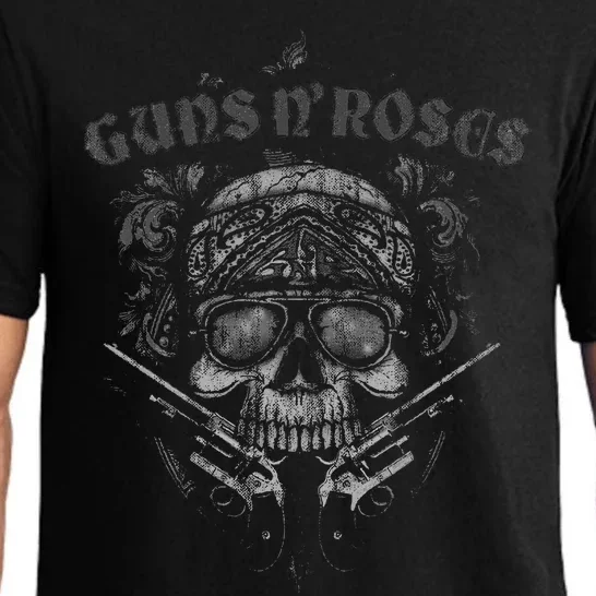 G.U.N..S. N. .R.O.S.E.S Skull Guns Bandanna Pajama Set