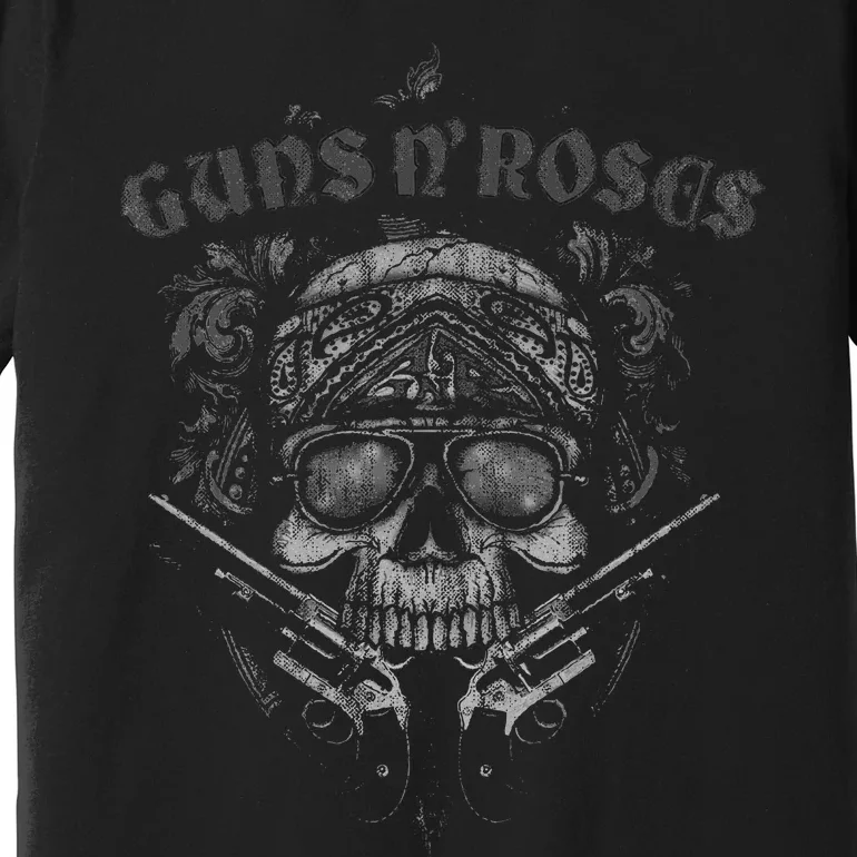 G.U.N..S. N. .R.O.S.E.S Skull Guns Bandanna Premium T-Shirt