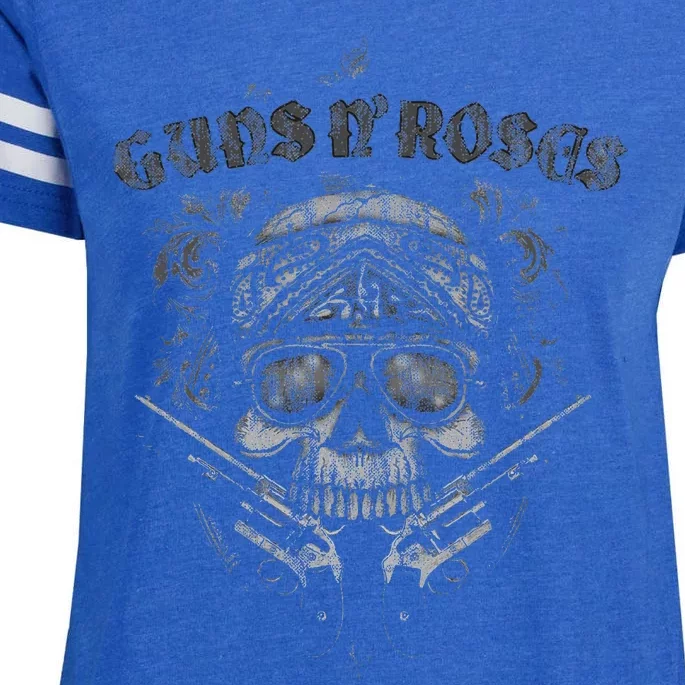 G.U.N..S. N. .R.O.S.E.S Skull Guns Bandanna Enza Ladies Jersey Football T-Shirt