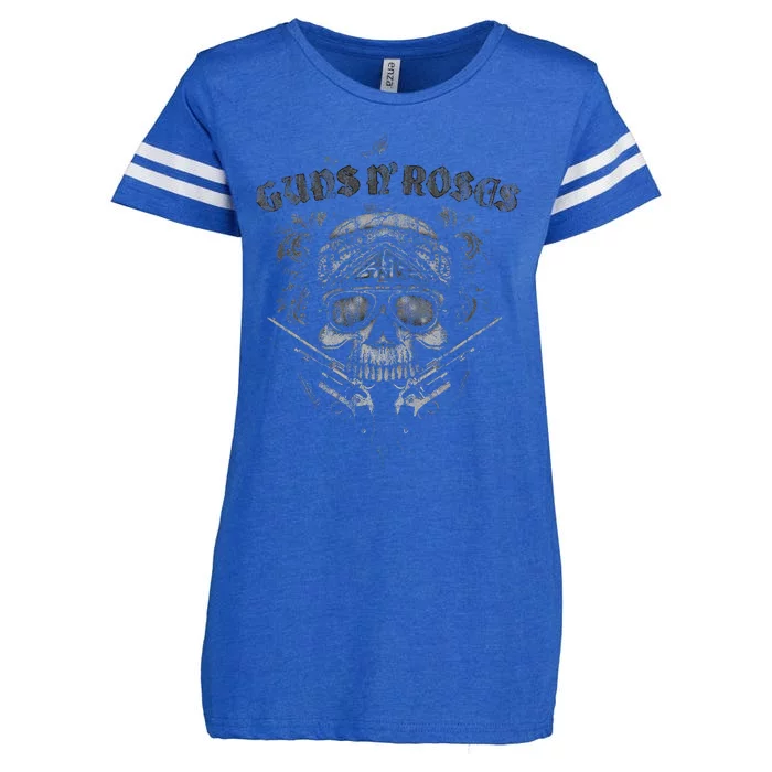 G.U.N..S. N. .R.O.S.E.S Skull Guns Bandanna Enza Ladies Jersey Football T-Shirt