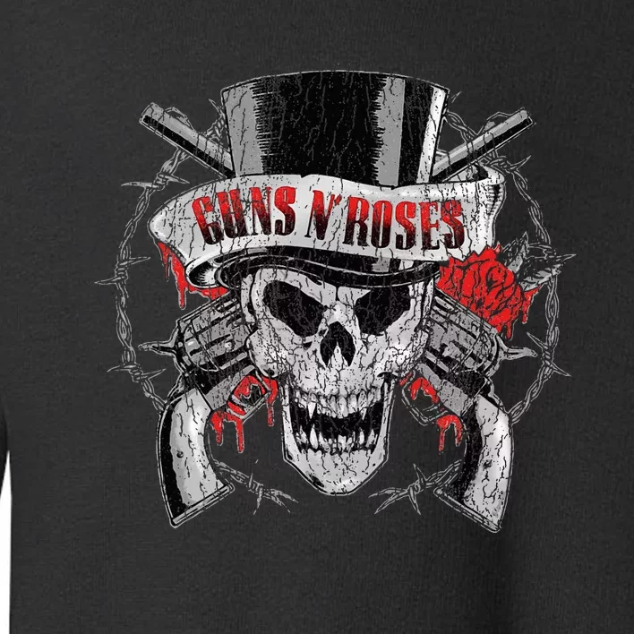 G.U.N.S N R.O.S.E.S Top Hat Skull Toddler Sweatshirt