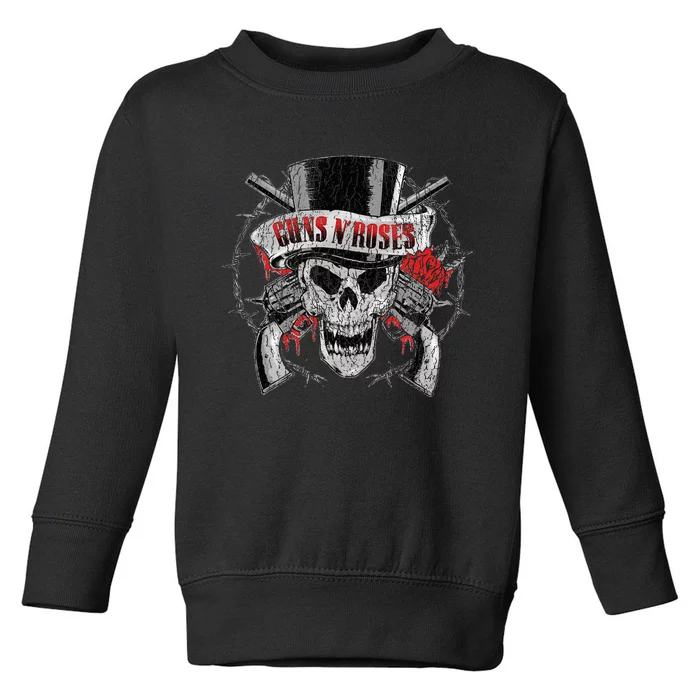 G.U.N.S N R.O.S.E.S Top Hat Skull Toddler Sweatshirt