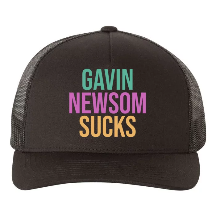 Gavin Newsom Sucks Yupoong Adult 5-Panel Trucker Hat